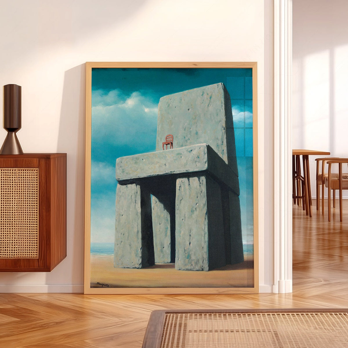 René Magritte The Legend of the Centuries Print – Surrealist Wall Art