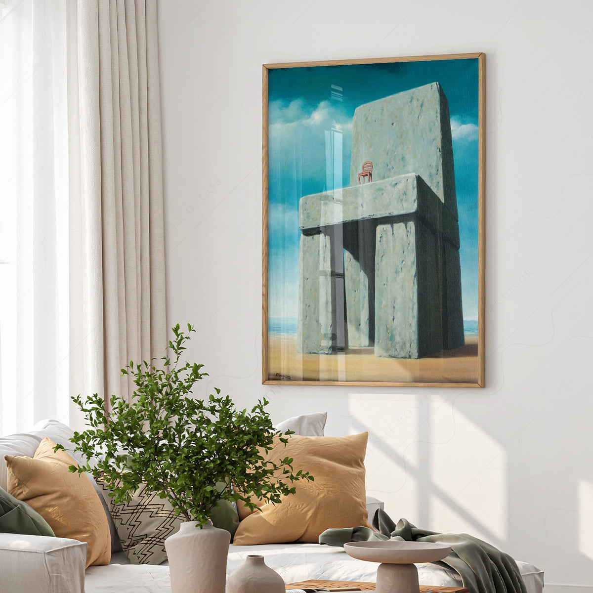 René Magritte The Legend of the Centuries Print – Surrealist Wall Art