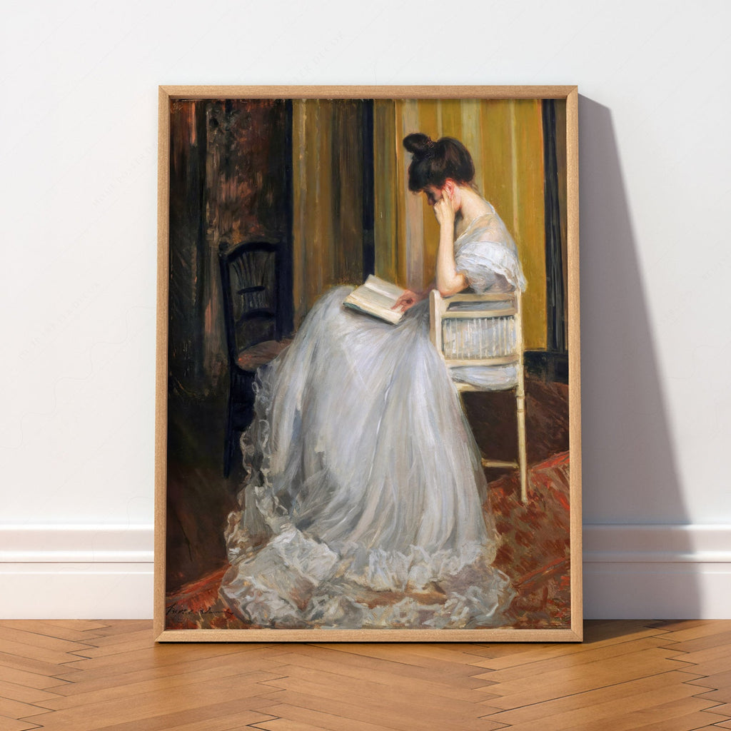 Jacques Émile Blanche The Reader Art Print – Dark Academia Wall Decor