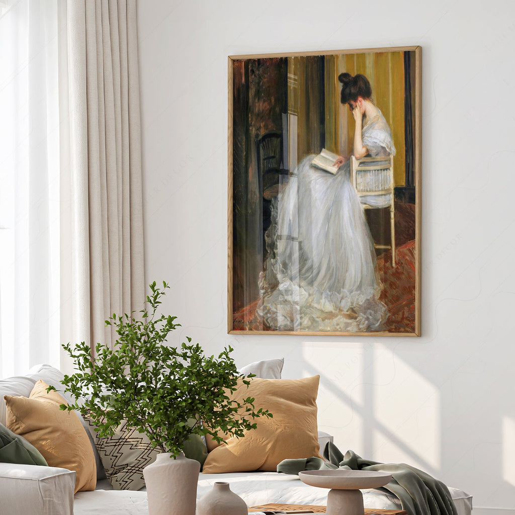 Jacques Émile Blanche The Reader Art Print – Dark Academia Wall Decor