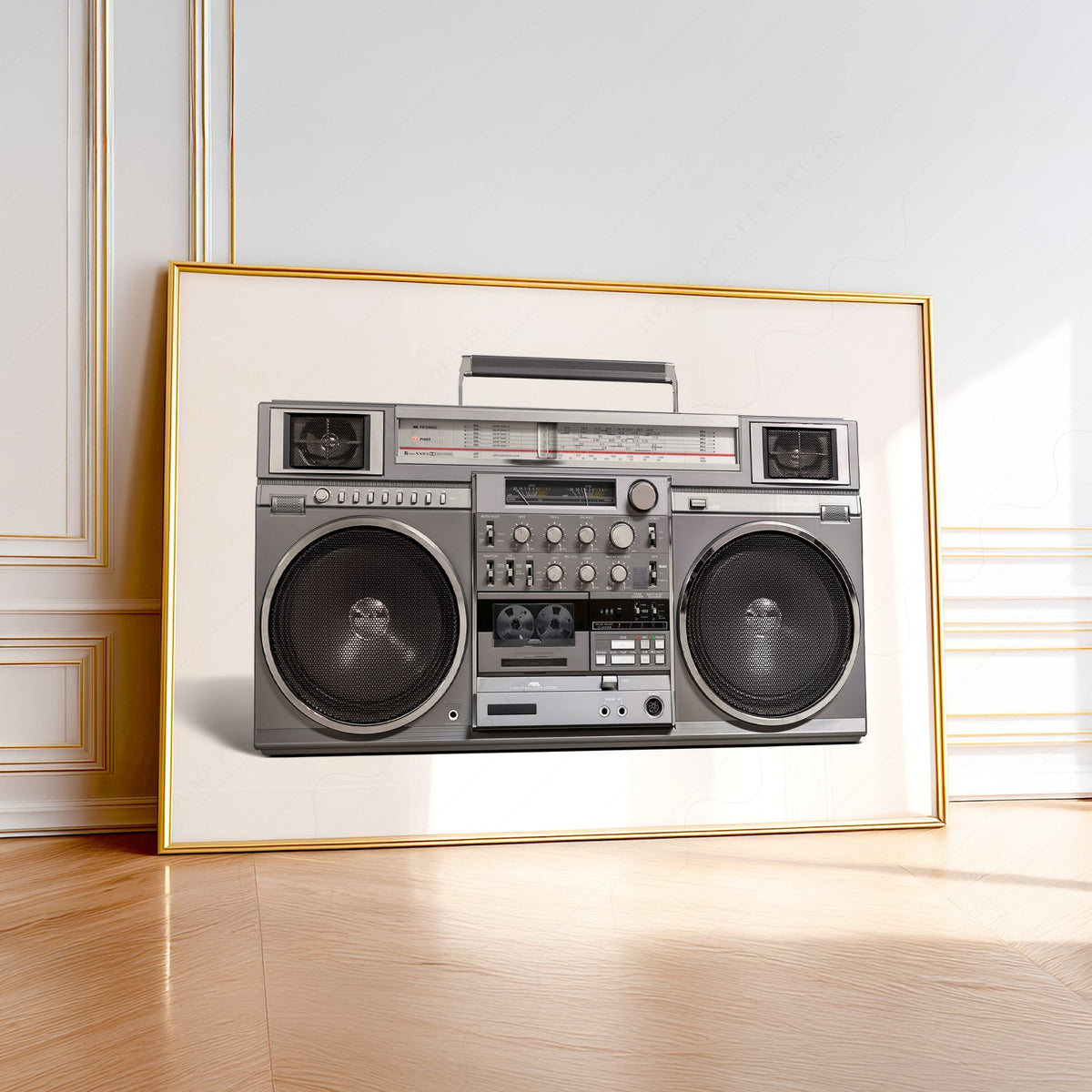 RC M90 Boombox Art Print – 80s Hip Hop Retro Music Wall Decor
