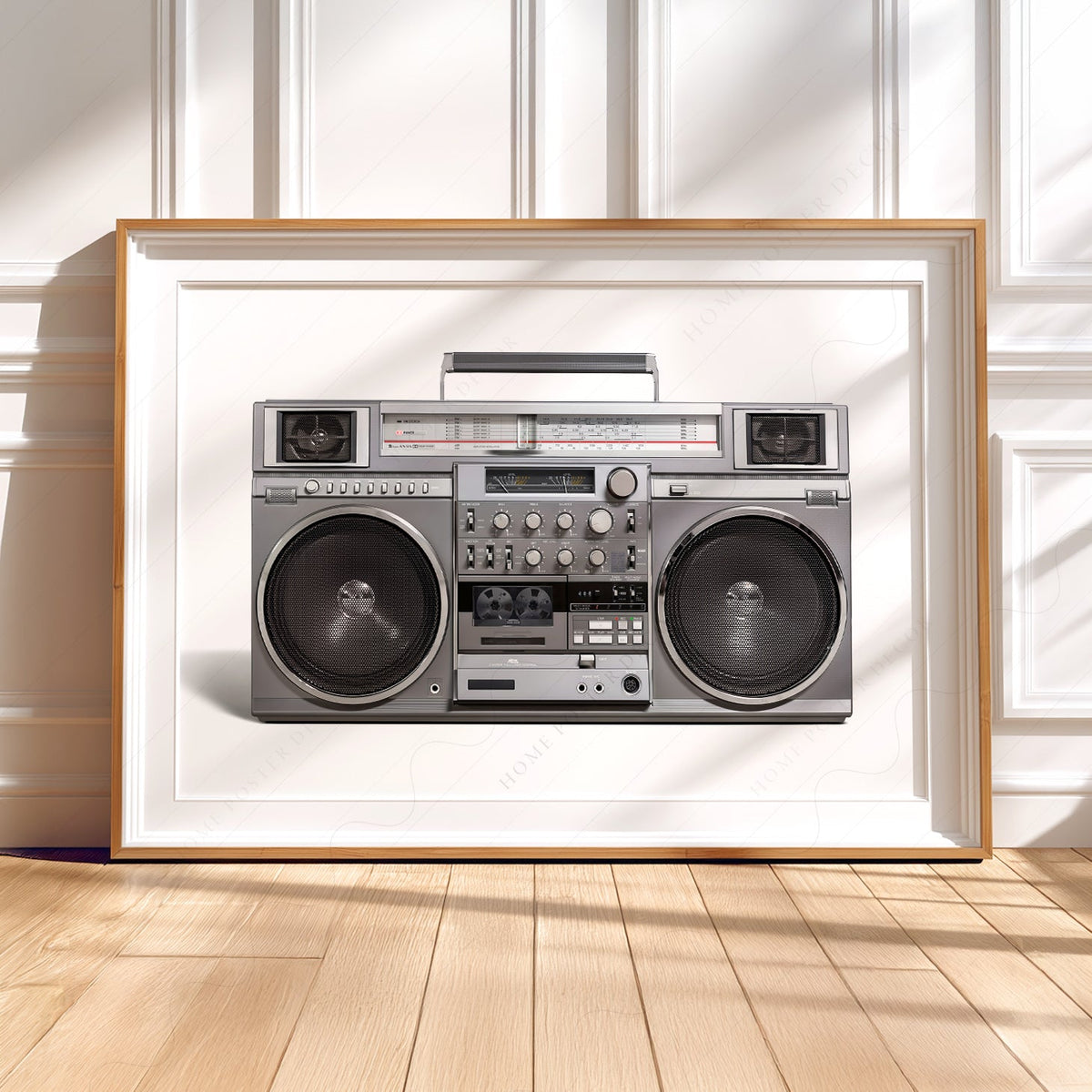 RC M90 Boombox Art Print – 80s Hip Hop Retro Music Wall Decor