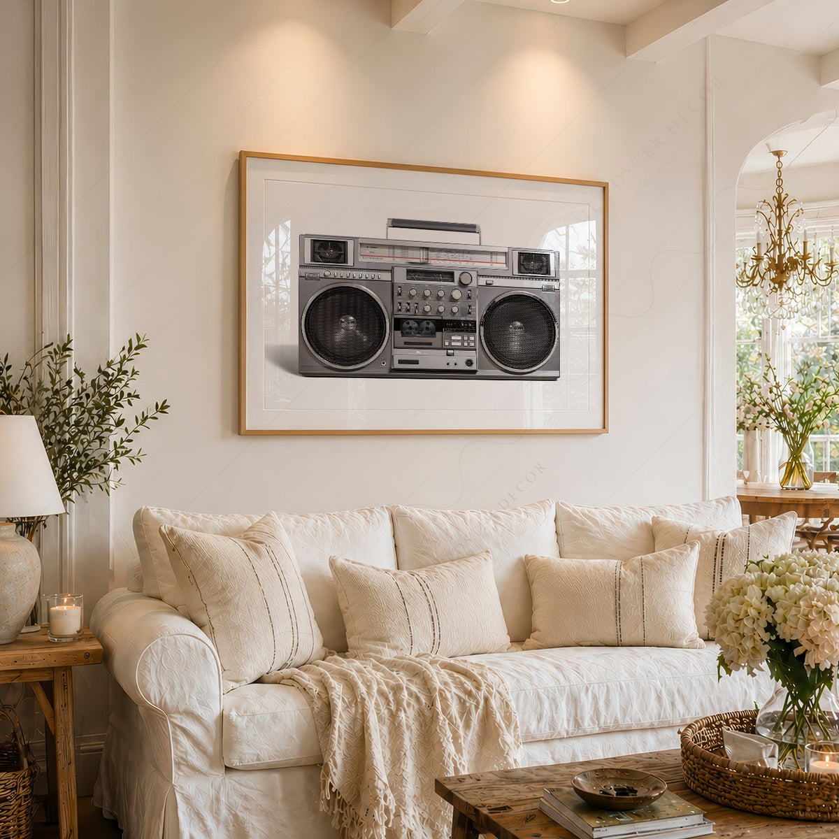 RC M90 Boombox Art Print – 80s Hip Hop Retro Music Wall Decor