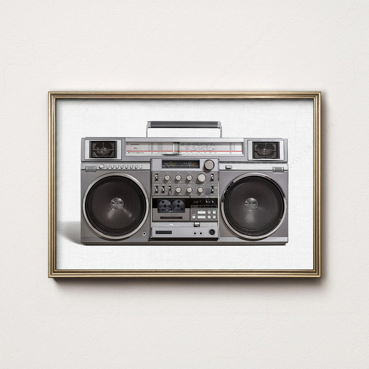 RC M90 Boombox Art Print – 80s Hip Hop Retro Music Wall Decor
