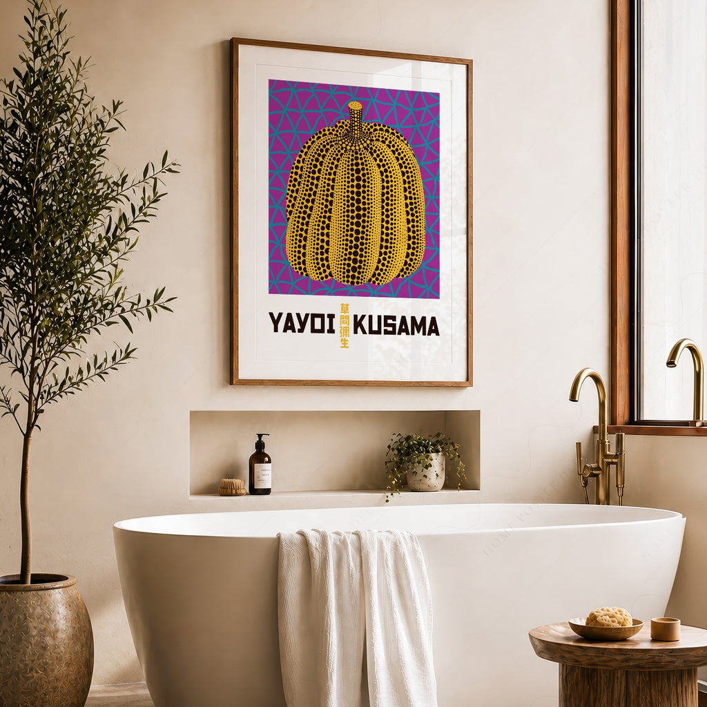 Yayoi Kusama Pumpkin Art Print – Contemporary Japanese Wall Art Poster
