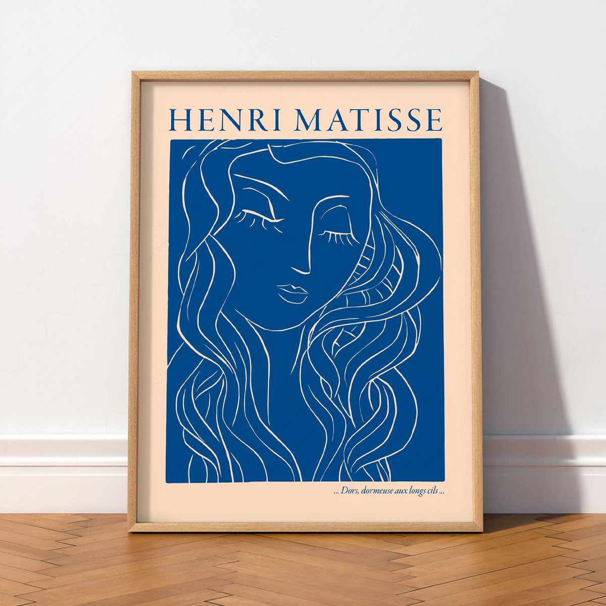 Henri Matisse Dors Dormeuse aux Longs Cils Art Print – Blue Line Art