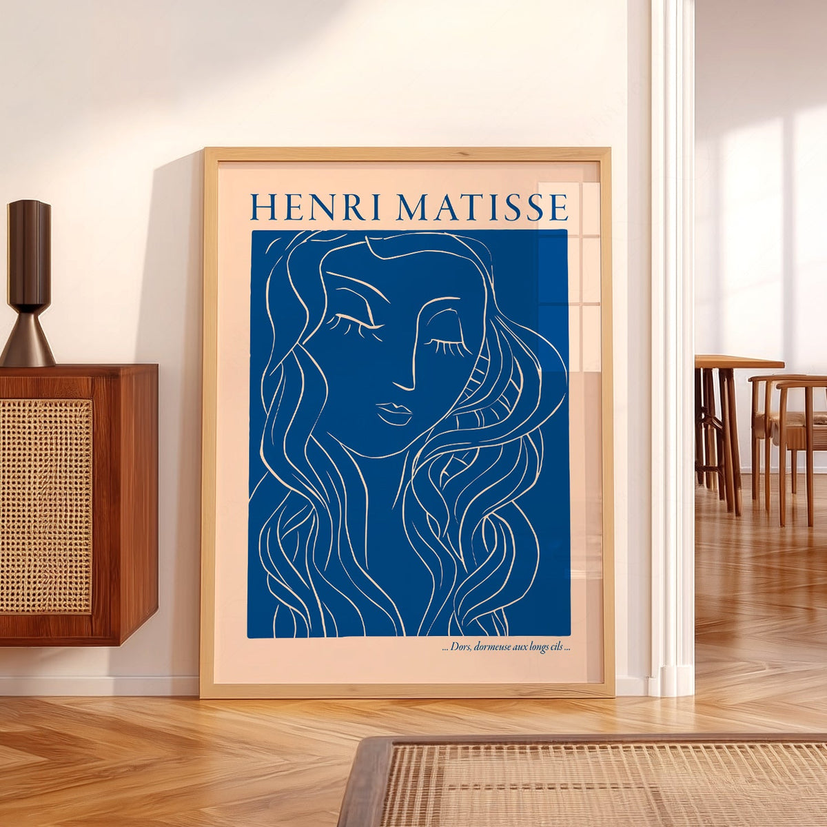 Henri Matisse Dors Dormeuse aux Longs Cils Art Print – Blue Line Art
