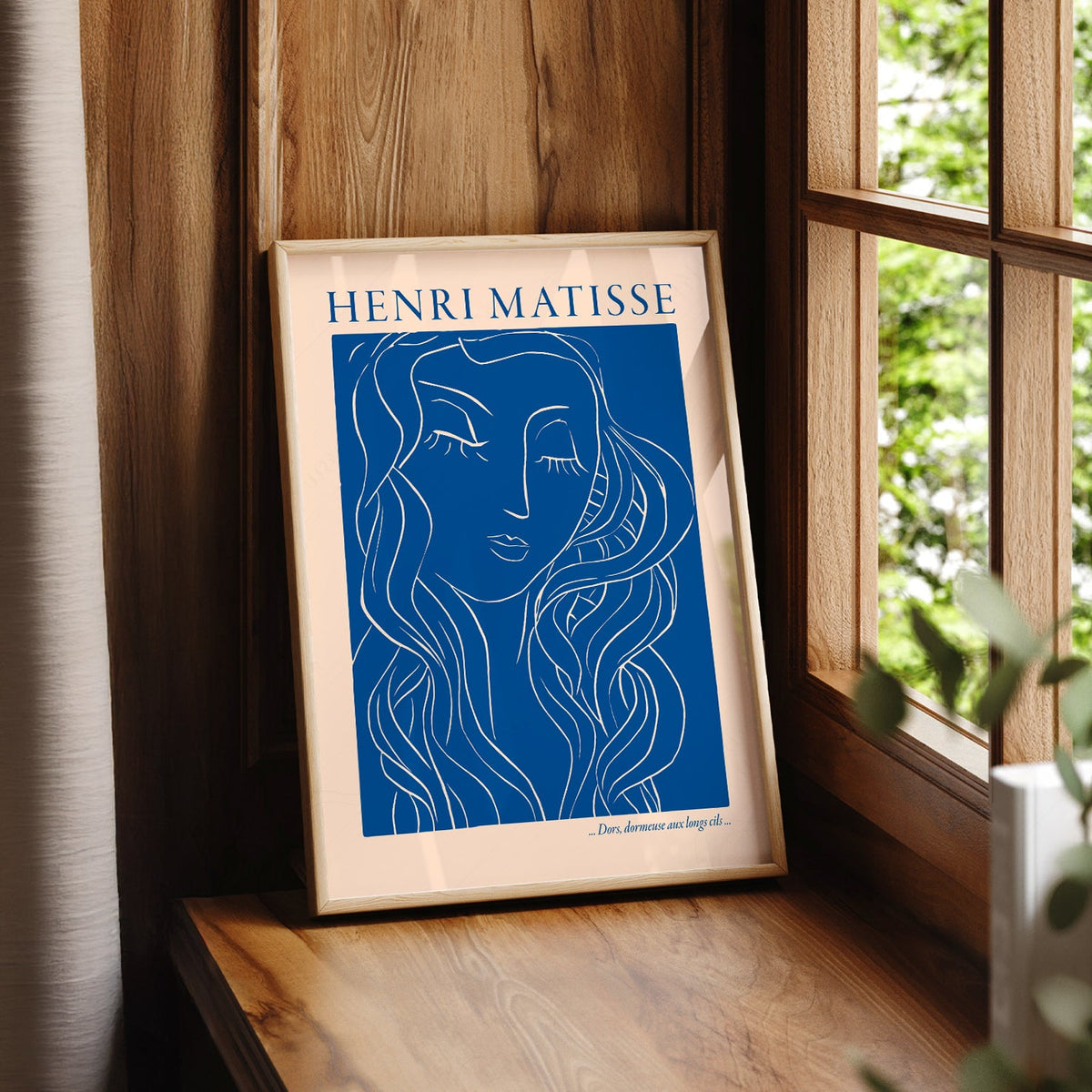 Henri Matisse Dors Dormeuse aux Longs Cils Art Print – Blue Line Art