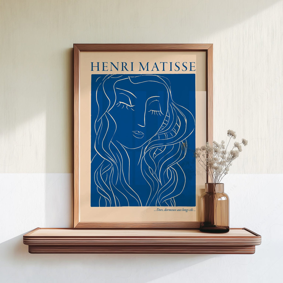 Henri Matisse Dors Dormeuse aux Longs Cils Art Print – Blue Line Art