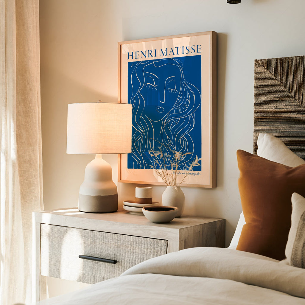 Henri Matisse Dors Dormeuse aux Longs Cils Art Print – Blue Line Art