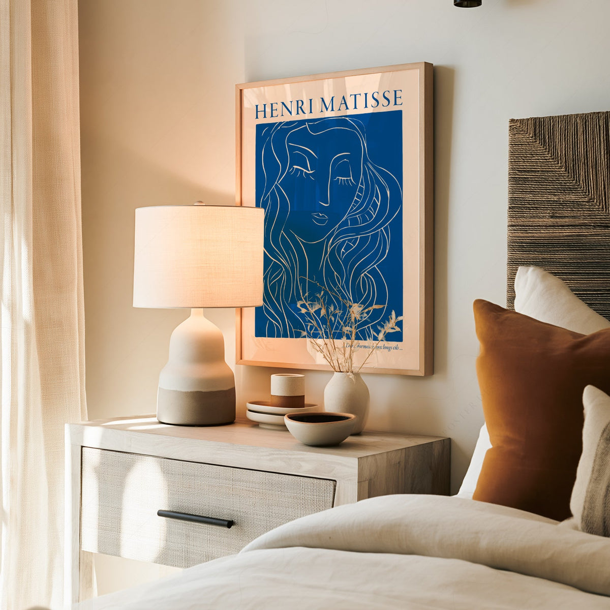Henri Matisse Dors Dormeuse aux Longs Cils Art Print – Blue Line Art