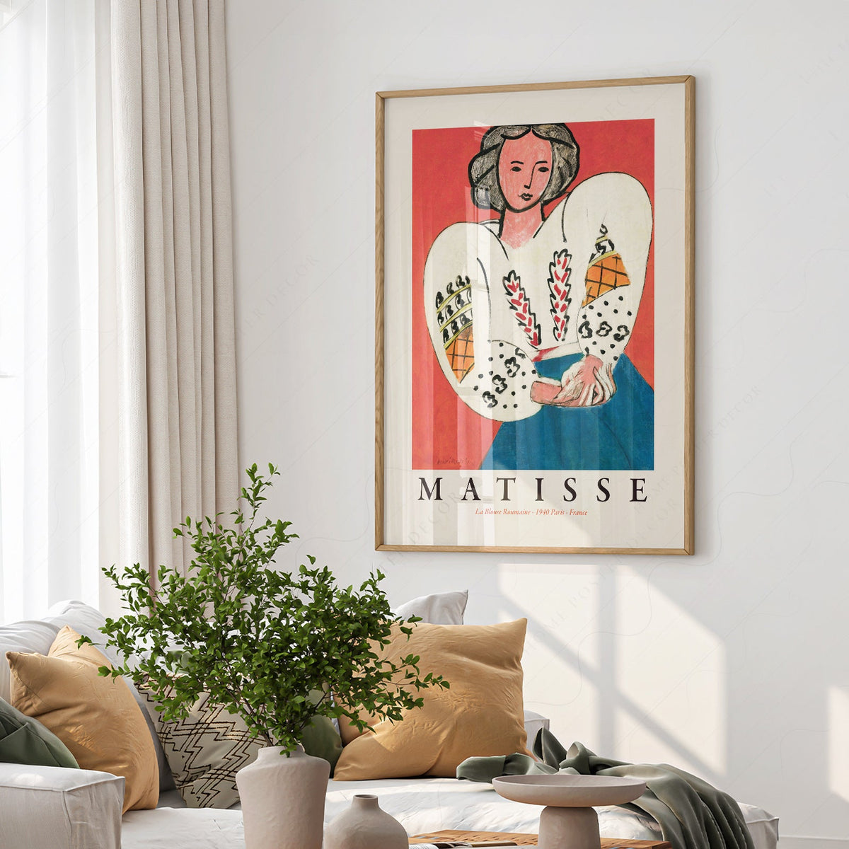 Henri Matisse La Blouse Roumaine Art Print – Colorful Modern Poster