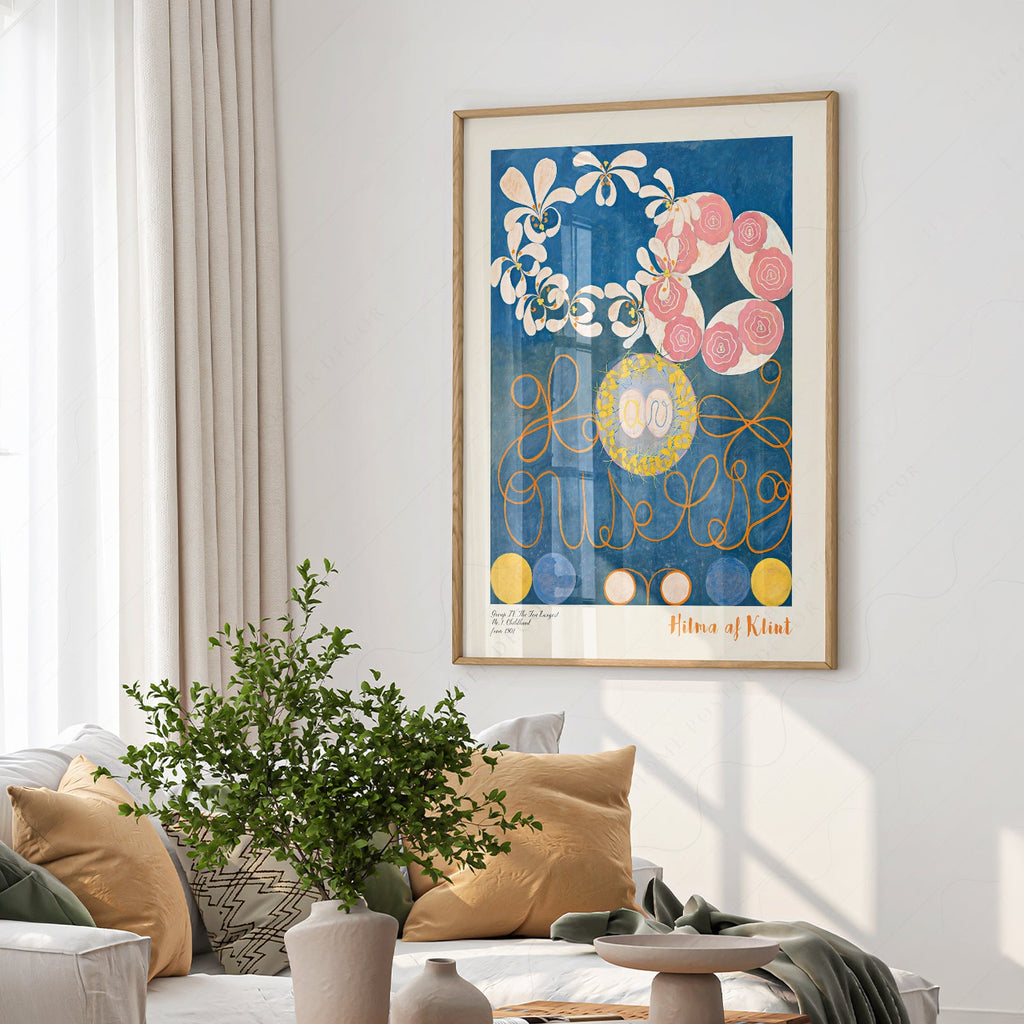 Hilma af Klint The Ten Largest No. 1 Childhood Print – Abstract Wall Art