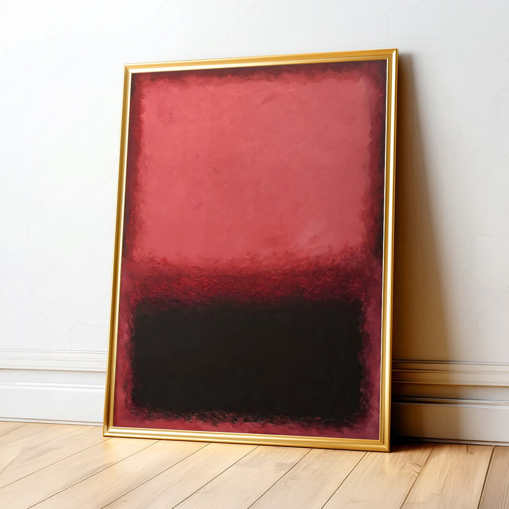 Mark Rothko Untitled Red and Black Art Print – Abstract Expressionist Poster