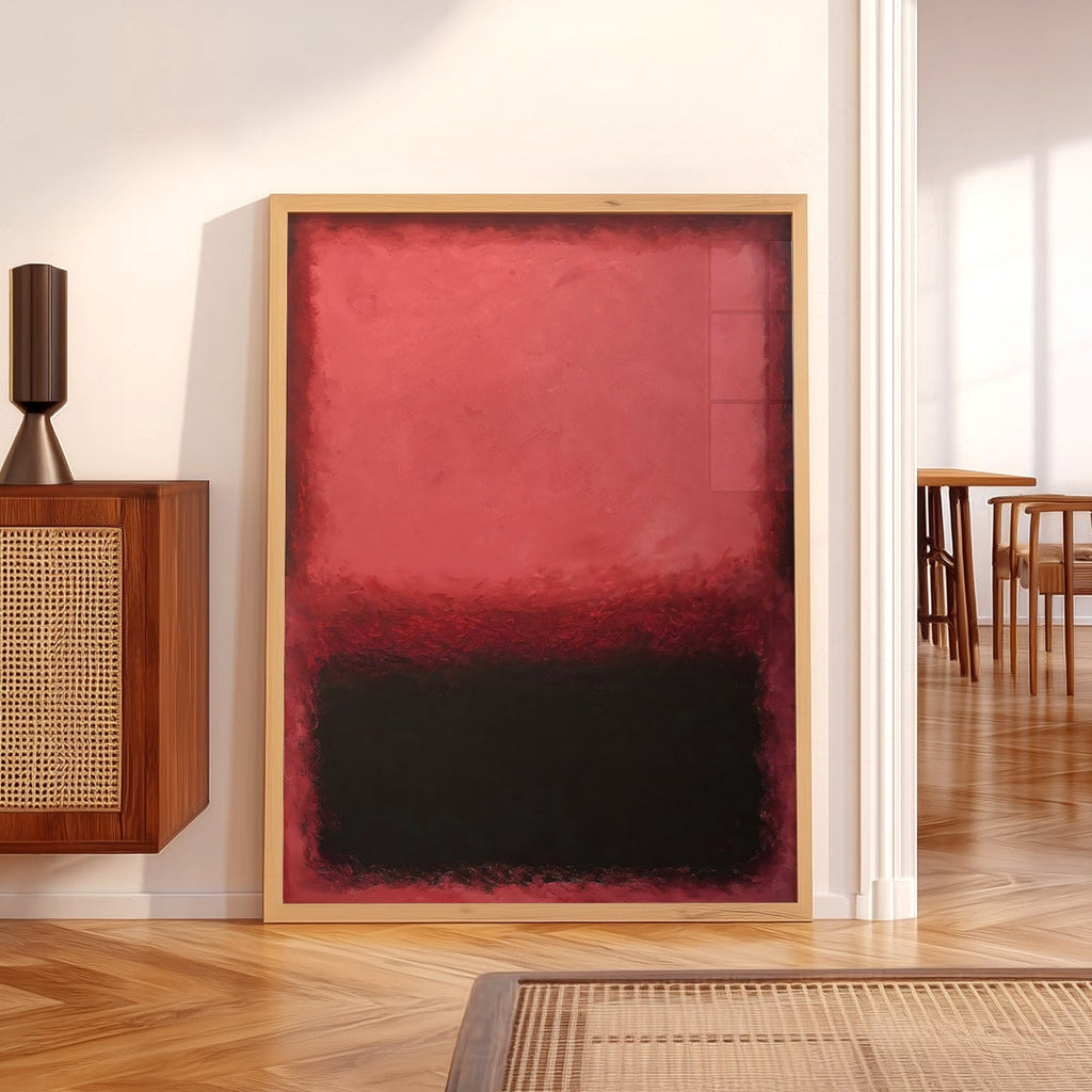 Mark Rothko Untitled Red and Black Art Print – Abstract Expressionist Poster