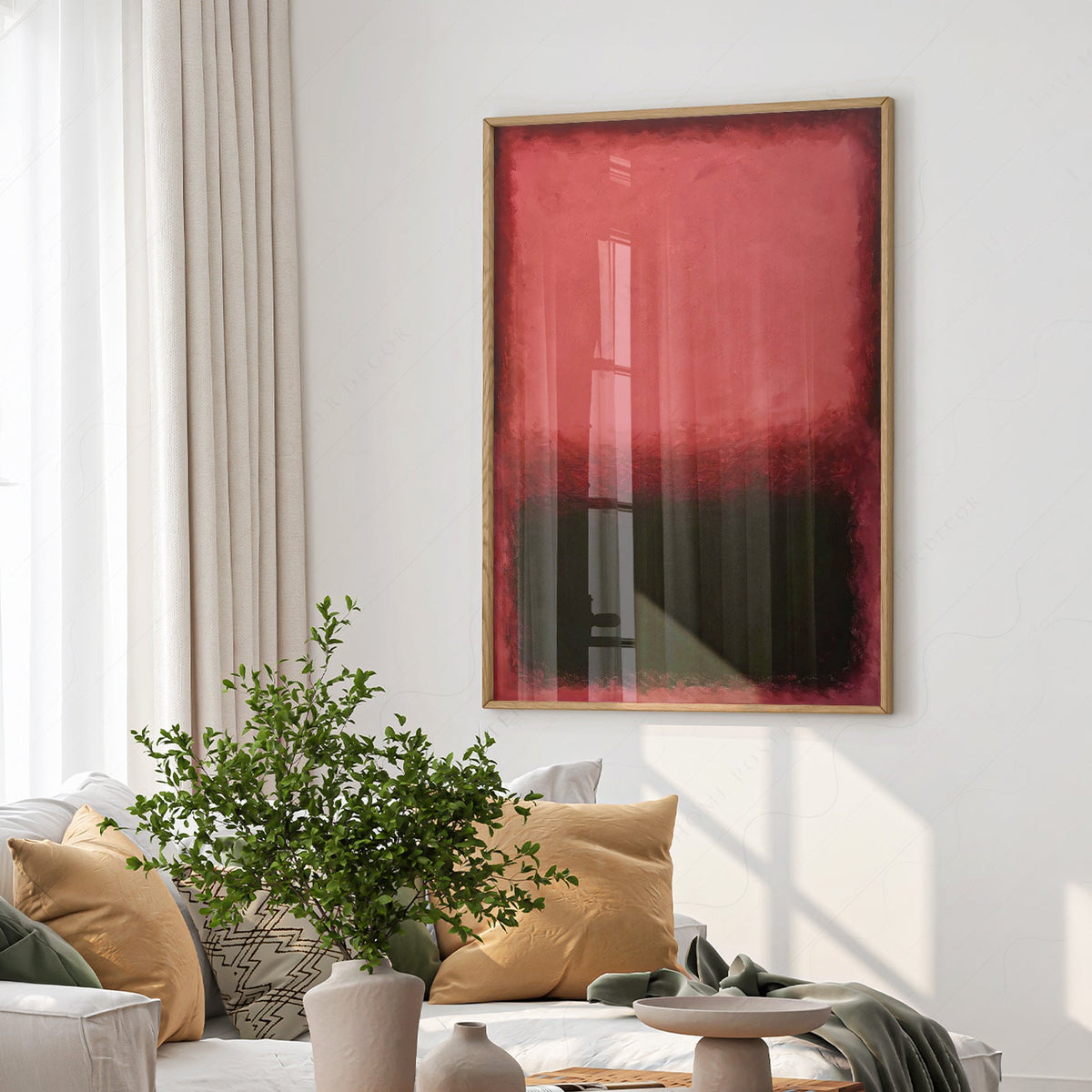Mark Rothko Untitled Red and Black Art Print – Abstract Expressionist Poster