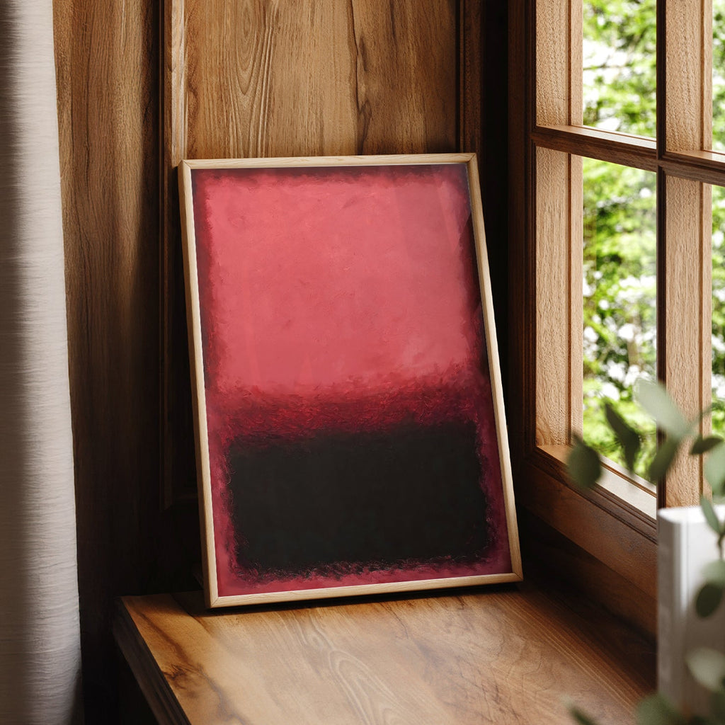 Mark Rothko Untitled Red and Black Art Print – Abstract Expressionist Poster