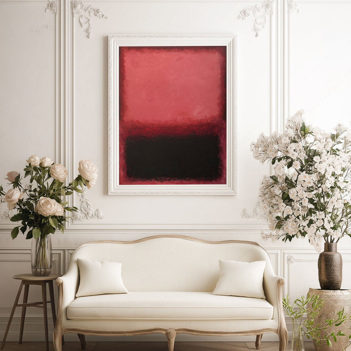 Mark Rothko Untitled Red and Black Art Print – Abstract Expressionist Poster