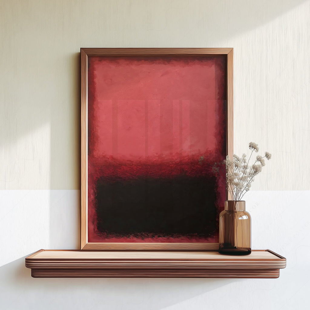 Mark Rothko Untitled Red and Black Art Print – Abstract Expressionist Poster