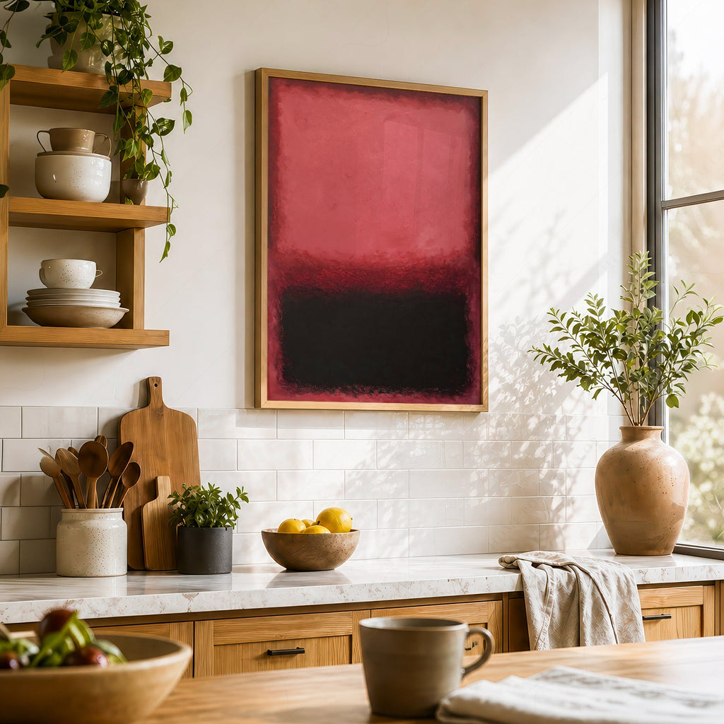 Mark Rothko Untitled Red and Black Art Print – Abstract Expressionist Poster