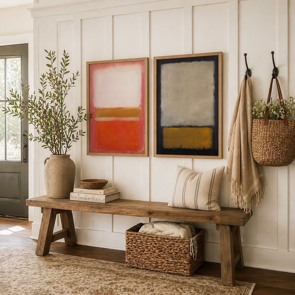 Mark Rothko Untitled Paintings Set of 2 Art Prints – Abstract Wall Art