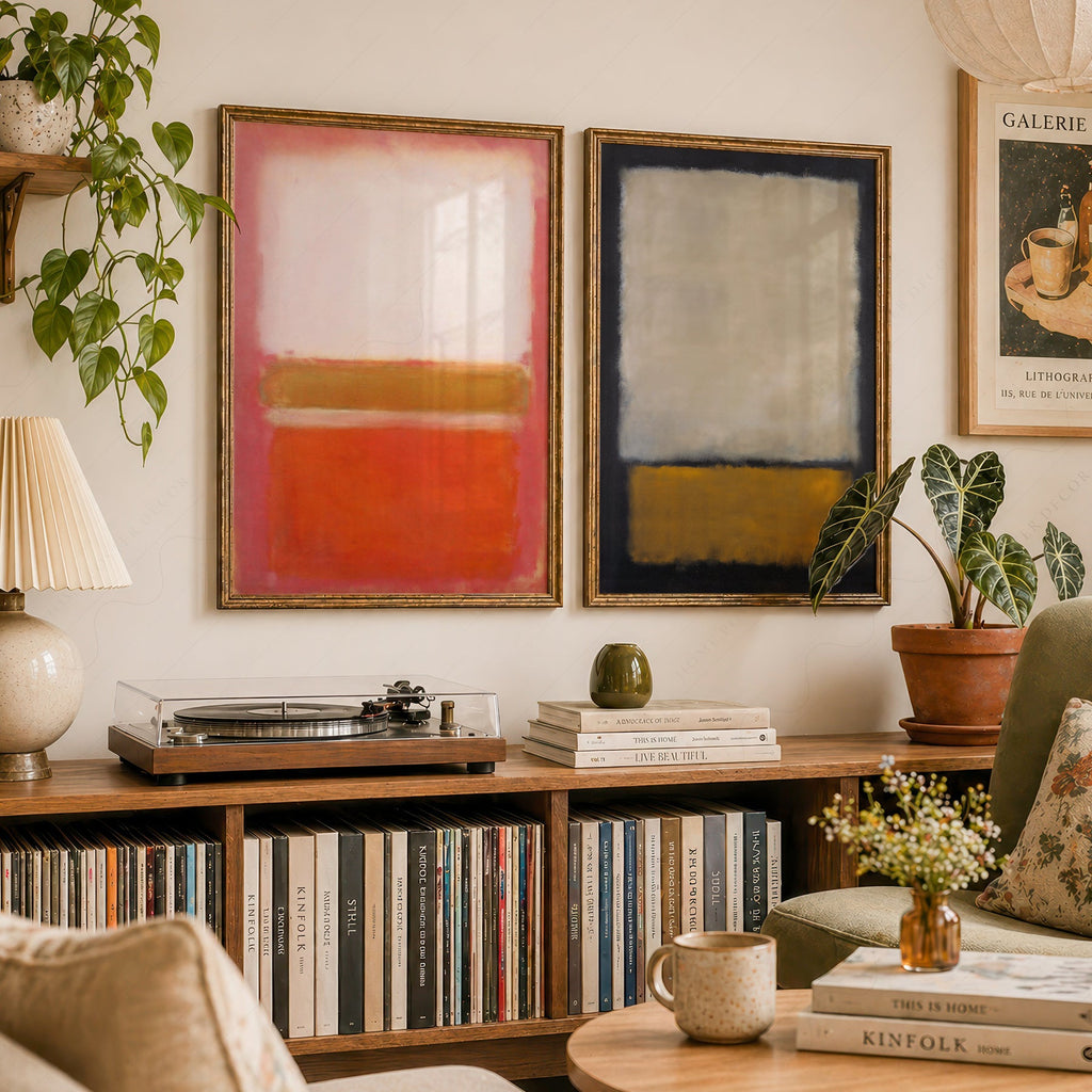 Mark Rothko Untitled Paintings Set of 2 Art Prints – Abstract Wall Art