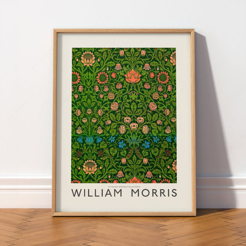 William Morris Violet and Columbine Art Print – Botanical Wall Decor