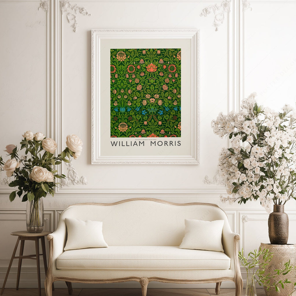 William Morris Violet and Columbine Art Print – Botanical Wall Decor