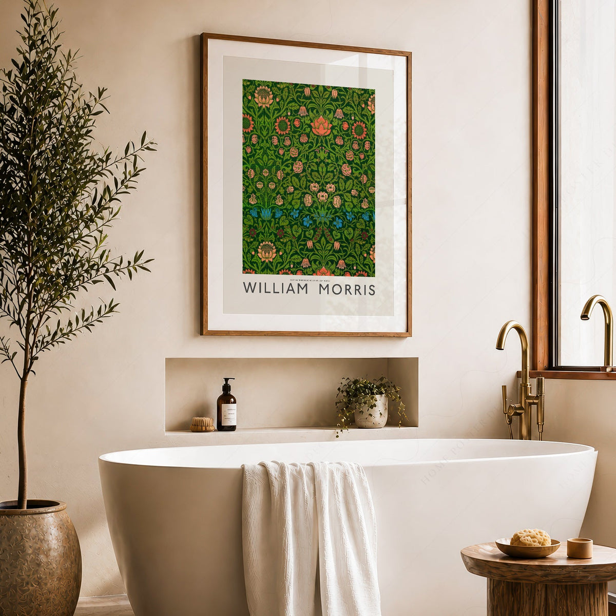 William Morris Violet and Columbine Art Print – Botanical Wall Decor