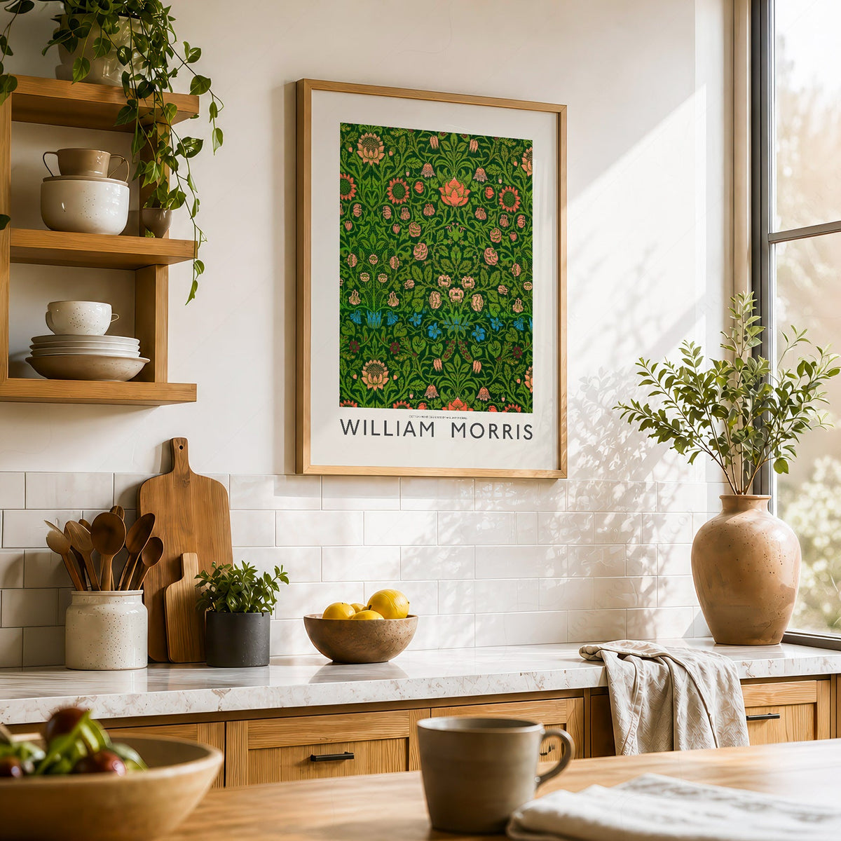 William Morris Violet and Columbine Art Print – Botanical Wall Decor