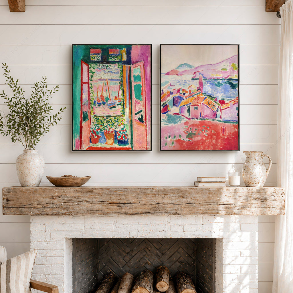 Henri Matisse Set of 2 Prints – The Open Window & View of Collioure