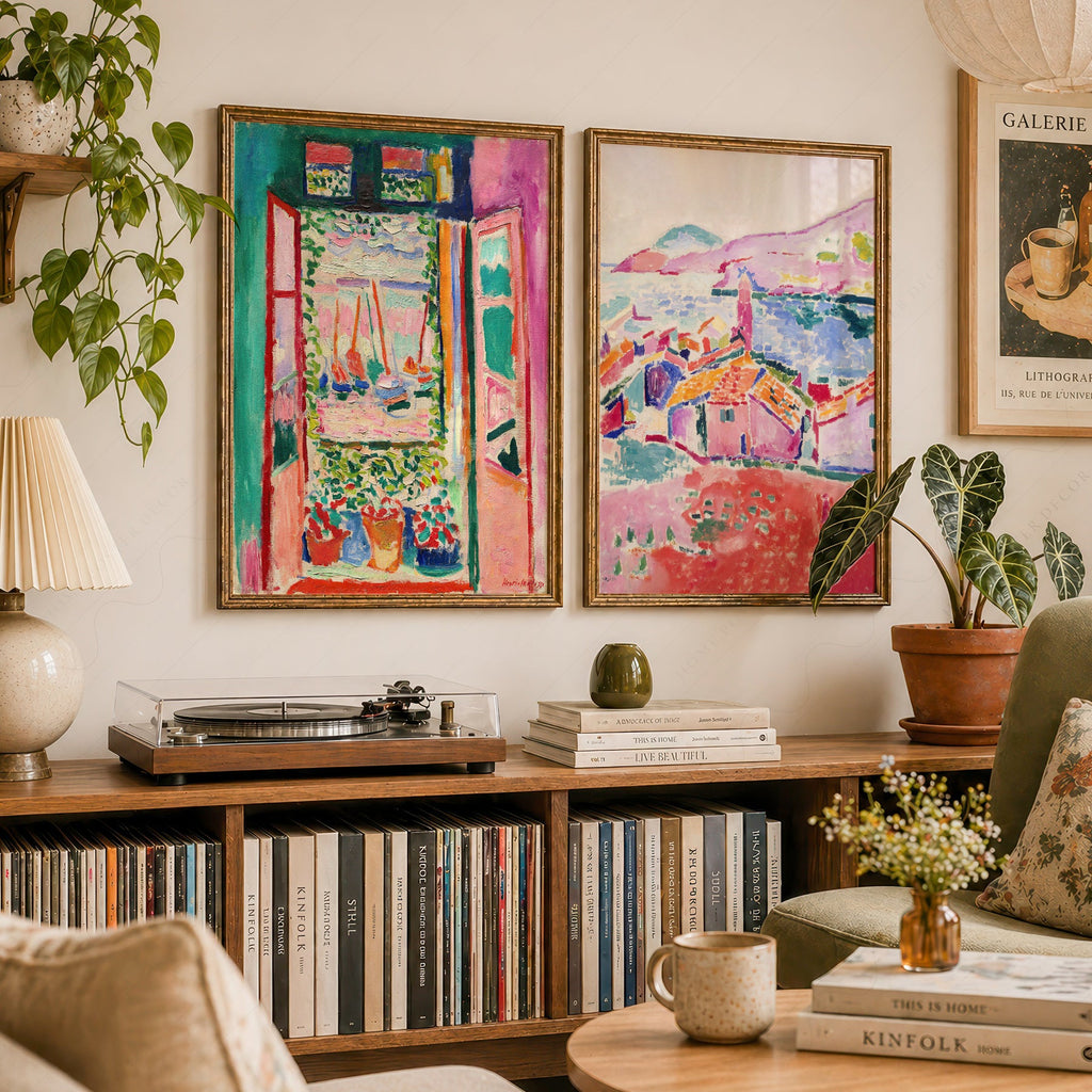 Henri Matisse Set of 2 Prints – The Open Window & View of Collioure