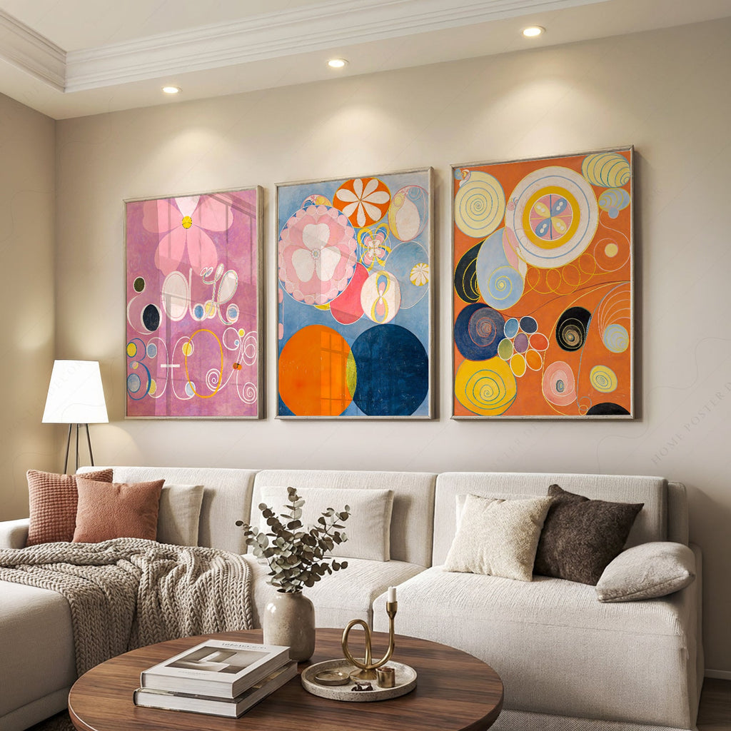 Hilma af Klint The Ten Largest Print Set of 3 – Abstract Wall Art