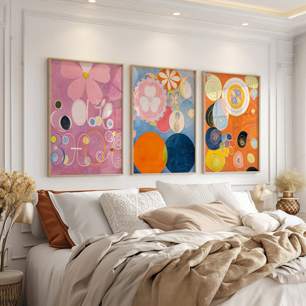 Hilma af Klint The Ten Largest Print Set of 3 – Abstract Wall Art