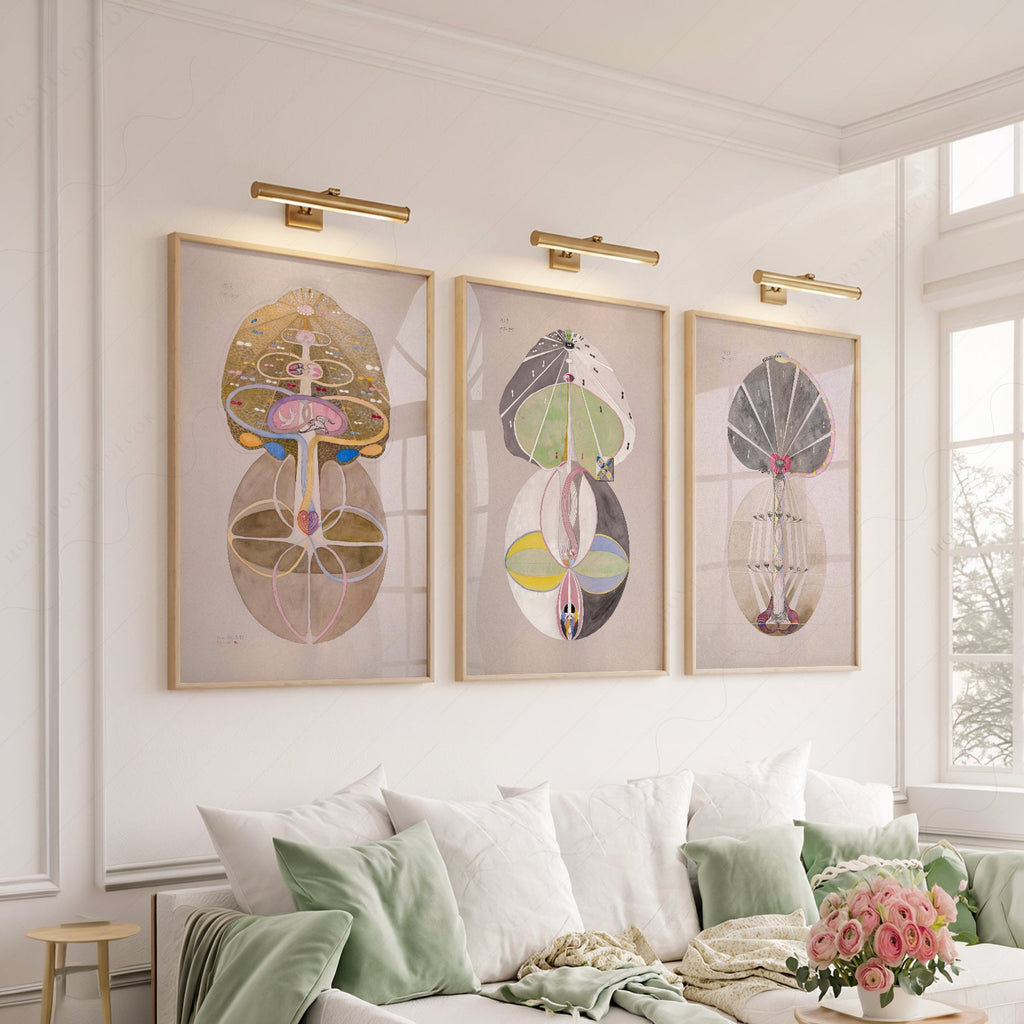 Hilma af Klint The Ten Largest Set of 3 Prints – Abstract Spiritual Art