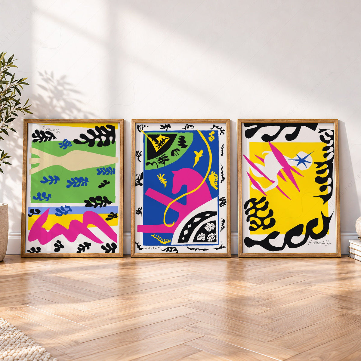 Henri Matisse Gallery Wall Set of 3 Prints