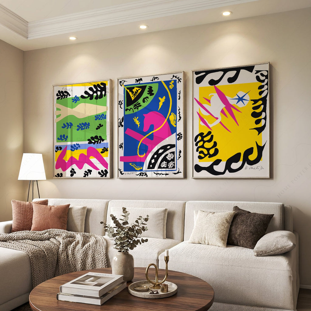 Henri Matisse Gallery Wall Set of 3 Prints