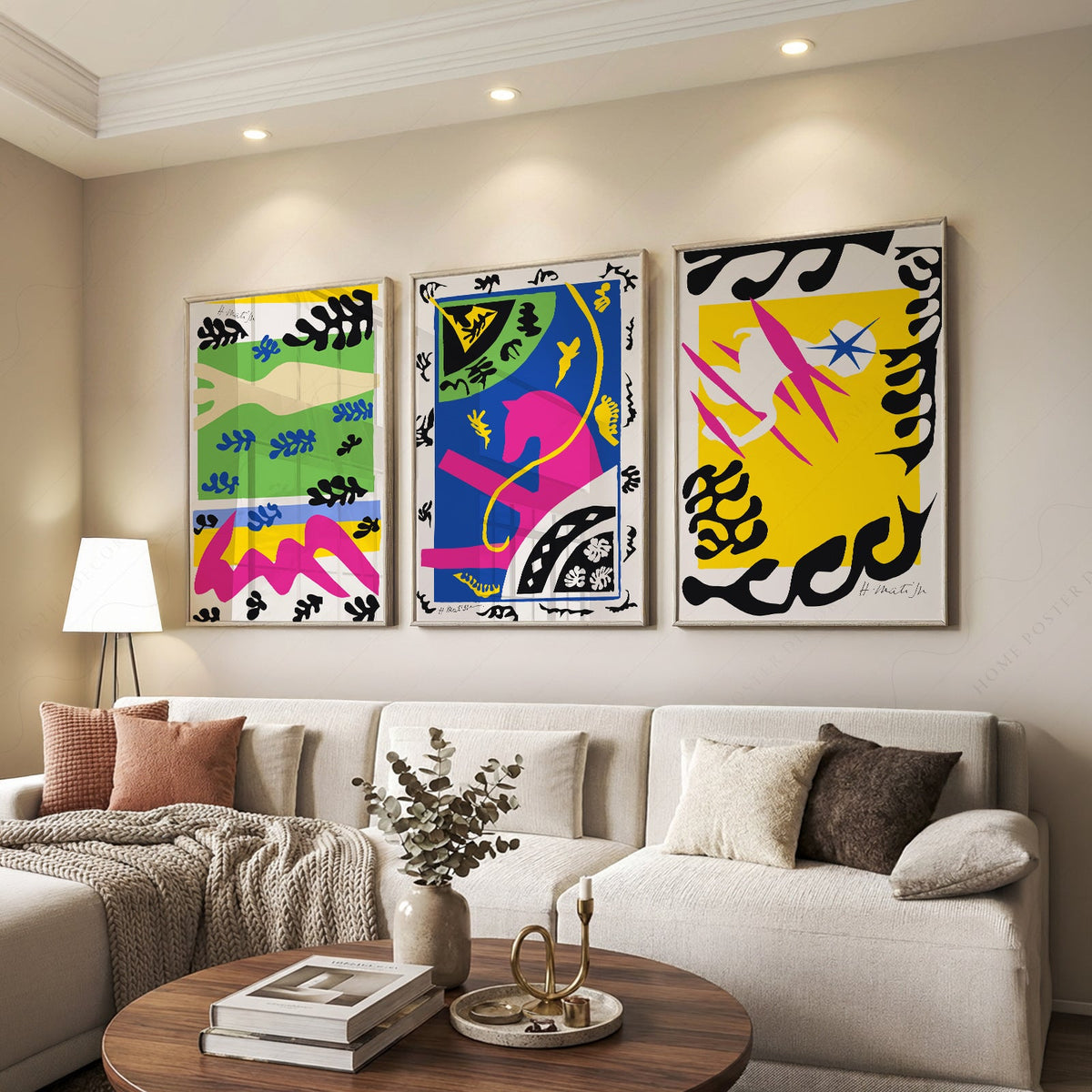 Henri Matisse Gallery Wall Set of 3 Prints