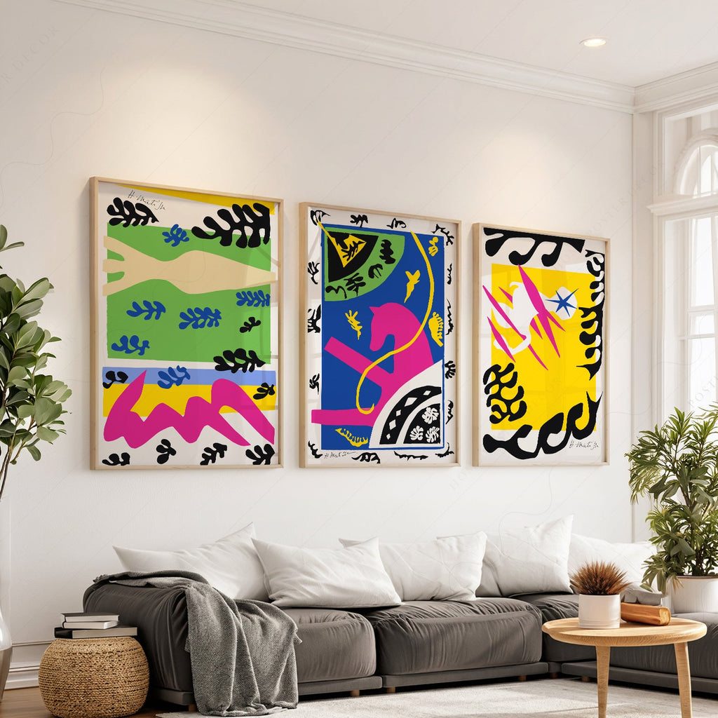 Henri Matisse Gallery Wall Set of 3 Prints