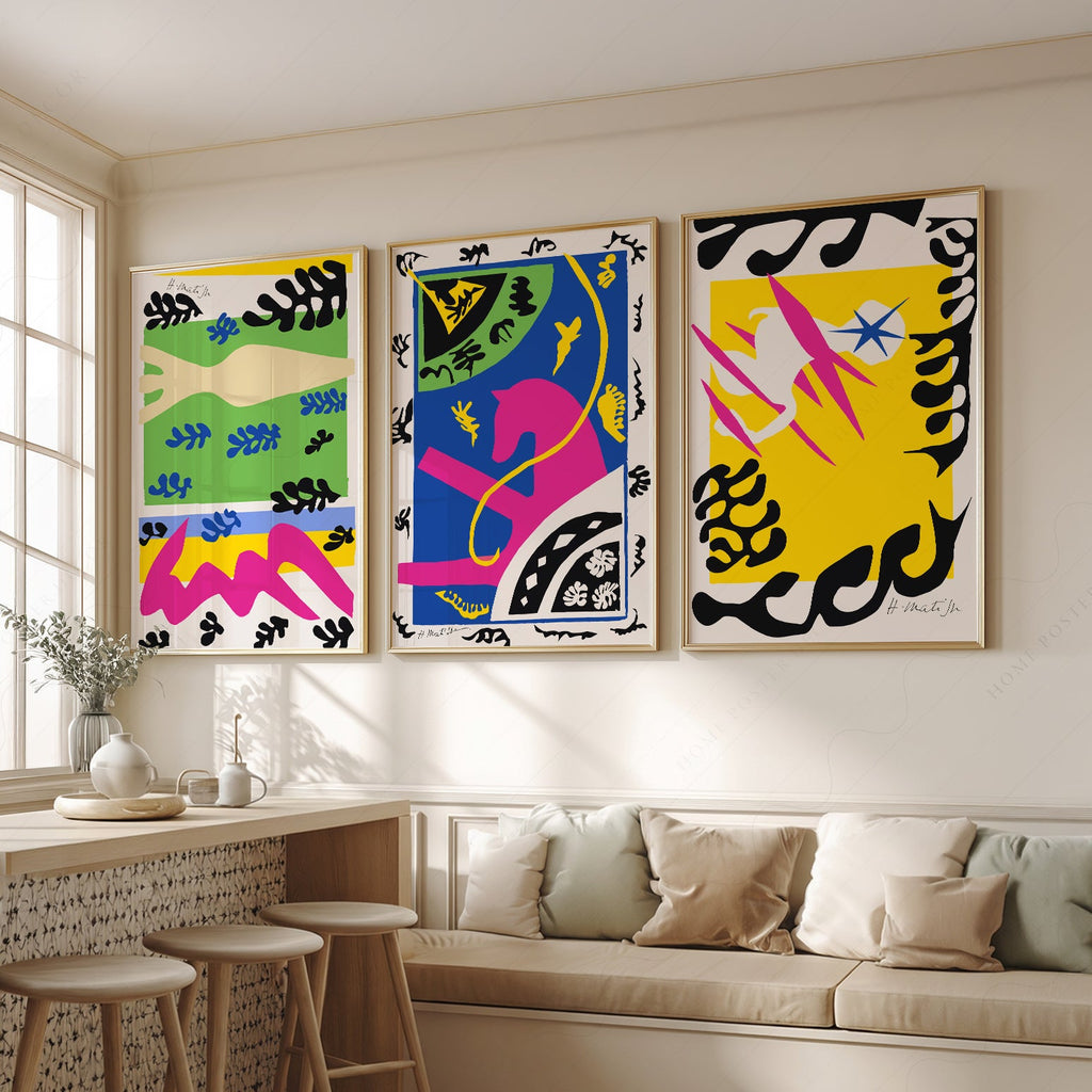 Henri Matisse Gallery Wall Set of 3 Prints