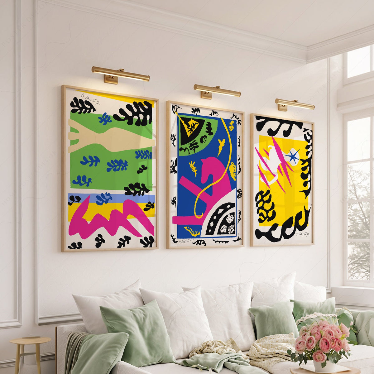Henri Matisse Gallery Wall Set of 3 Prints