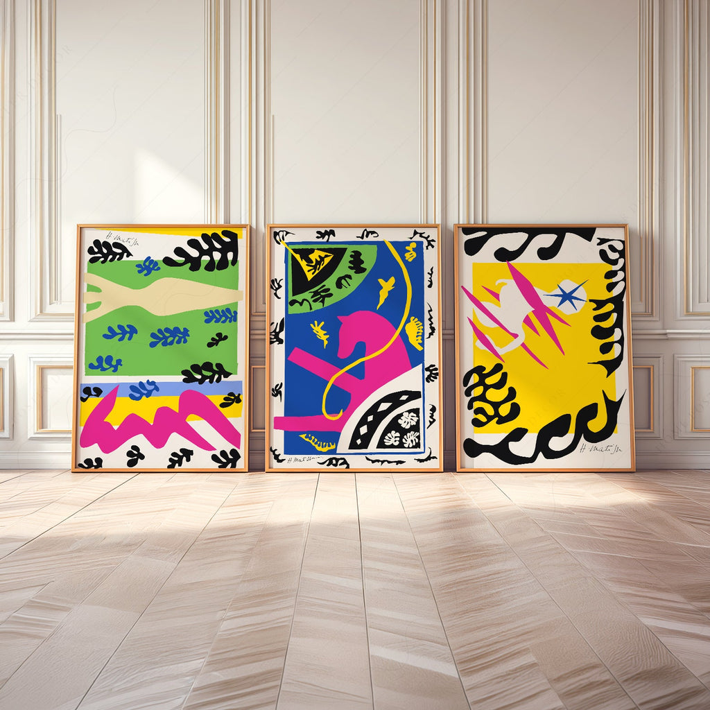 Henri Matisse Gallery Wall Set of 3 Prints