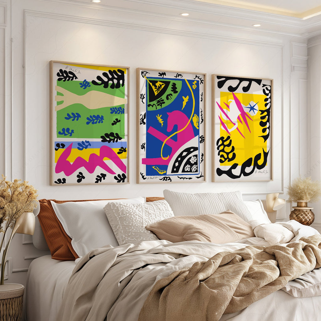 Henri Matisse Gallery Wall Set of 3 Prints