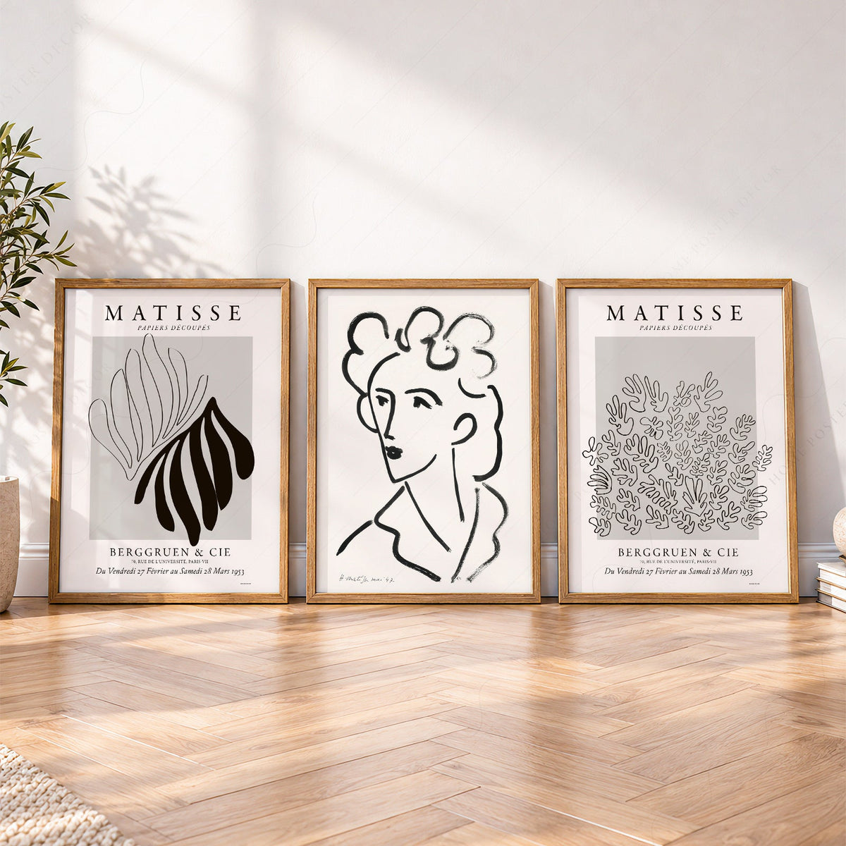 Henri Matisse Gallery Wall Set of 3 Prints – Mid Century Modern Wall Art