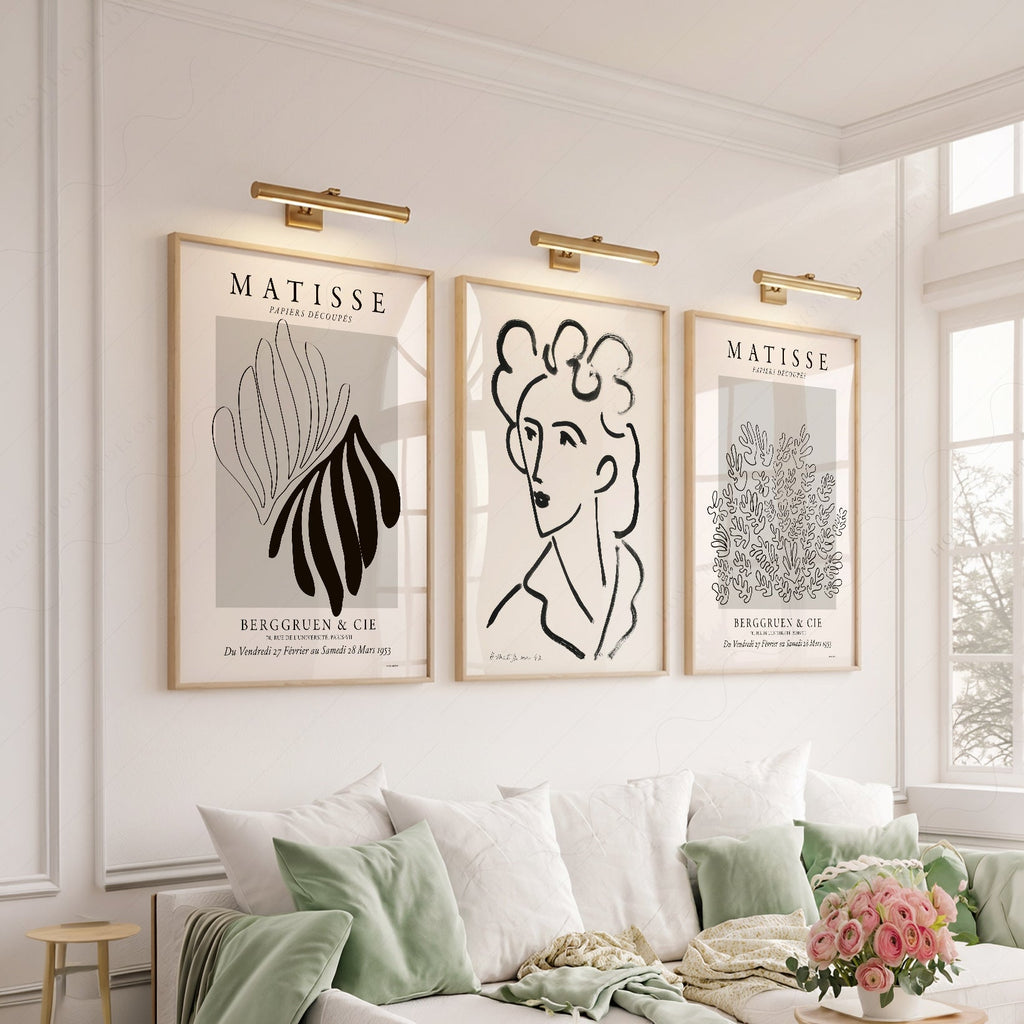 Henri Matisse Gallery Wall Set of 3 Prints – Mid Century Modern Wall Art