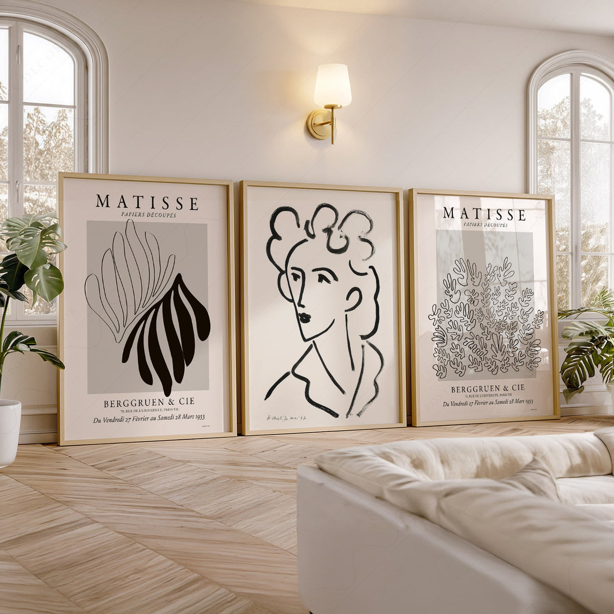 Henri Matisse Gallery Wall Set of 3 Prints – Mid Century Modern Wall Art