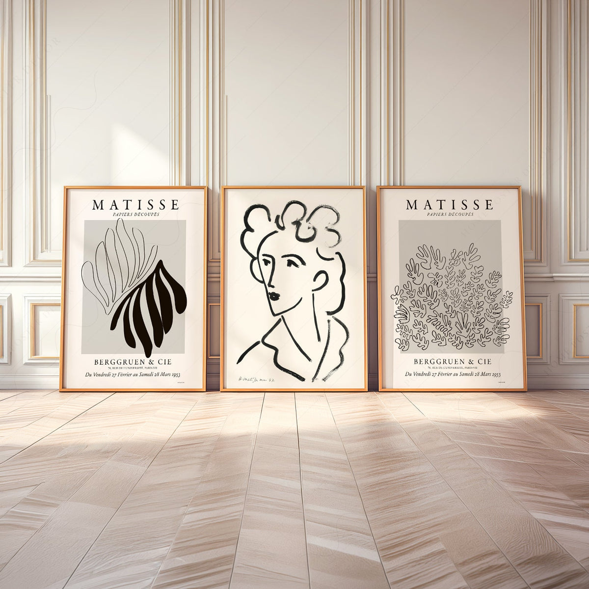 Henri Matisse Gallery Wall Set of 3 Prints – Mid Century Modern Wall Art
