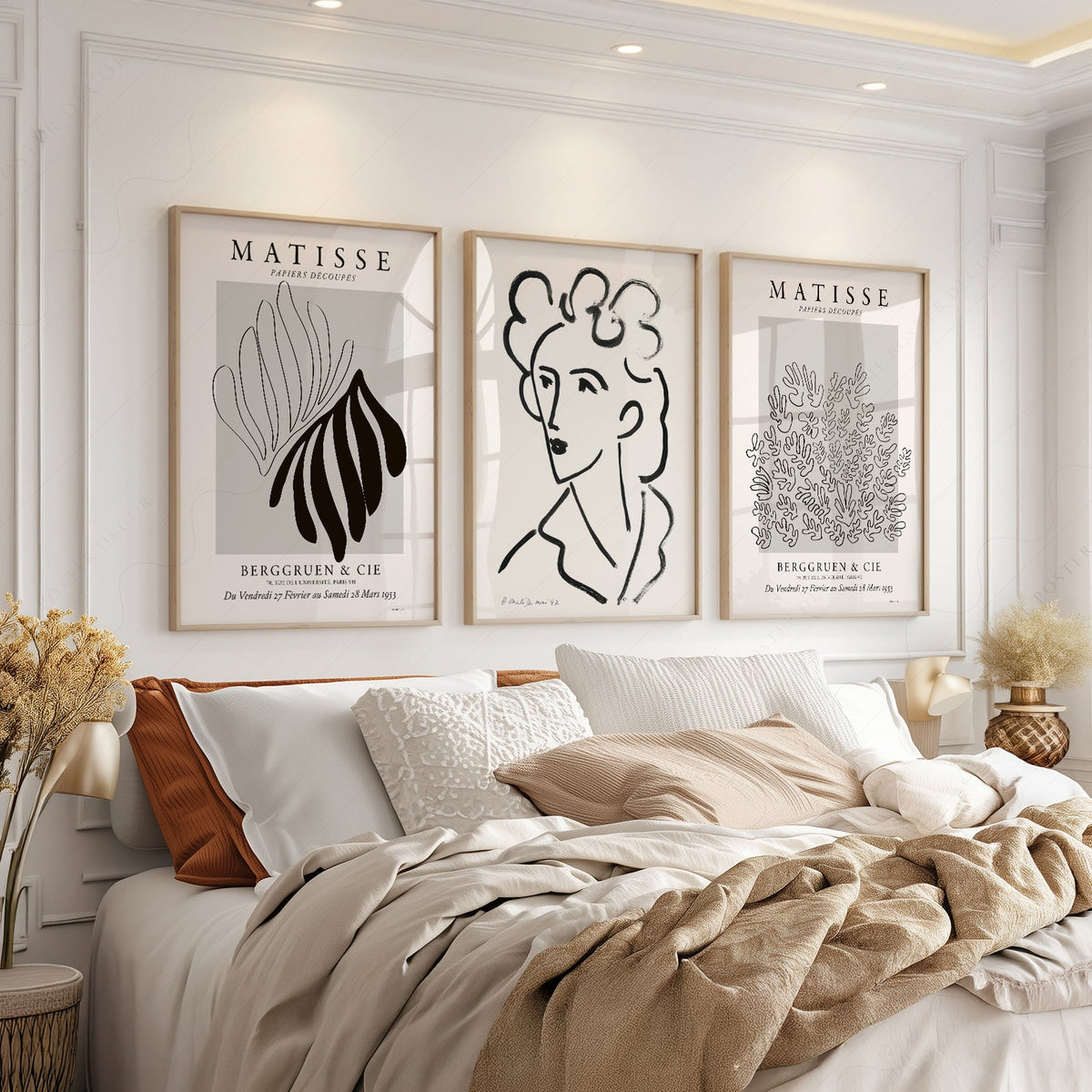 Henri Matisse Gallery Wall Set of 3 Prints – Mid Century Modern Wall Art