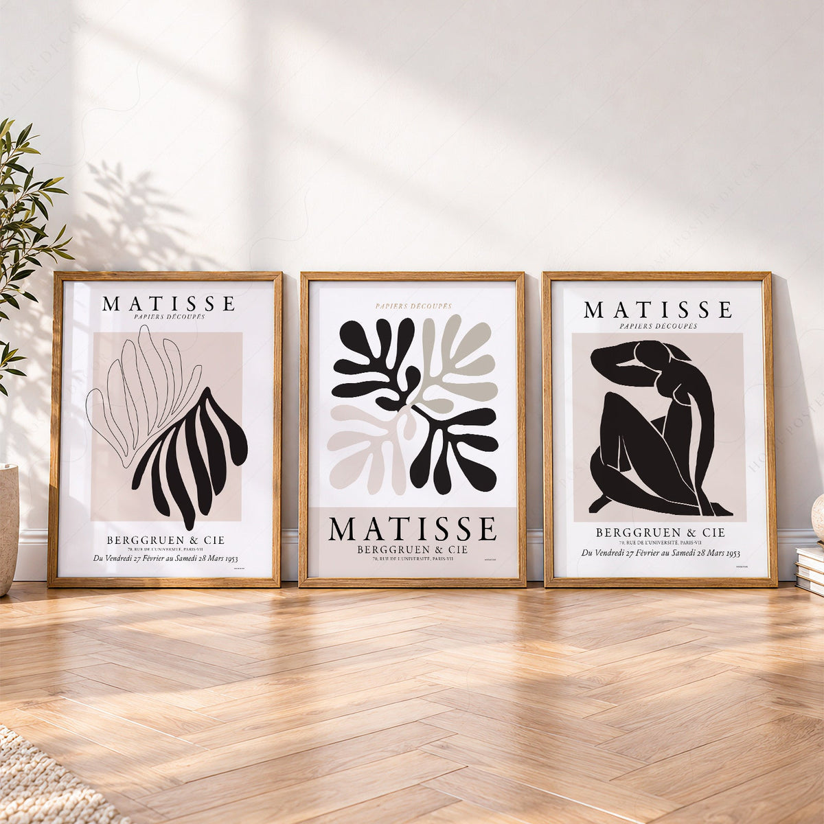 Henri Matisse Papiers Découpés Gallery Wall Set of 3 – Modern Art Prints