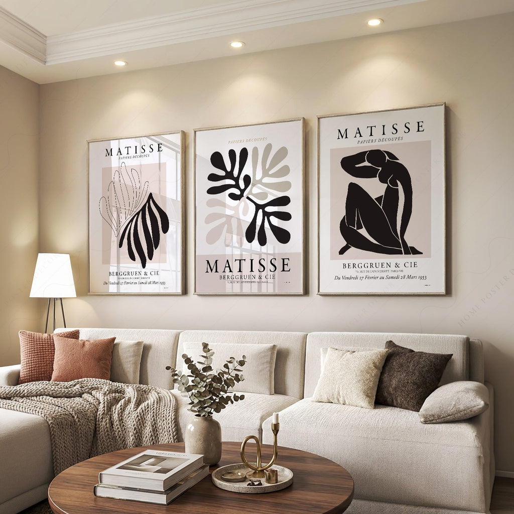 Henri Matisse Papiers Découpés Gallery Wall Set of 3 – Modern Art Prints